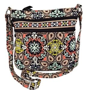 Vera Bradley Crossbody/Shoulder Sierra Double Zip Hipster GUC